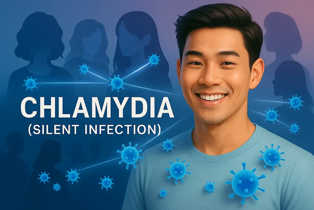 ผู้ชายสุขภาพดี ป้องกันเชื้อ Chlamydia สำหรับผู้ชาย คำแนะนำเกี่ยวกับการรักษาและการดูแลสุขภาพเพื่อลดความเสี่ยงของการติดเชื้อในผู้ชาย.